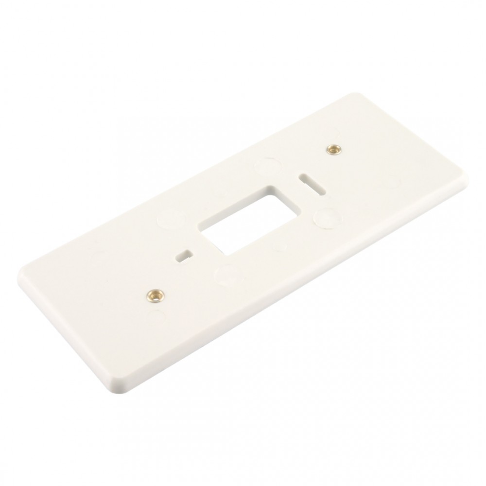 montageplaat met felsmoer - m4 - 3-voudig - polarwit