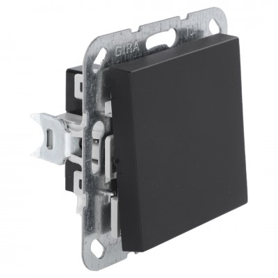 Gira E2 schakelaar inbouw - kruis - zwart