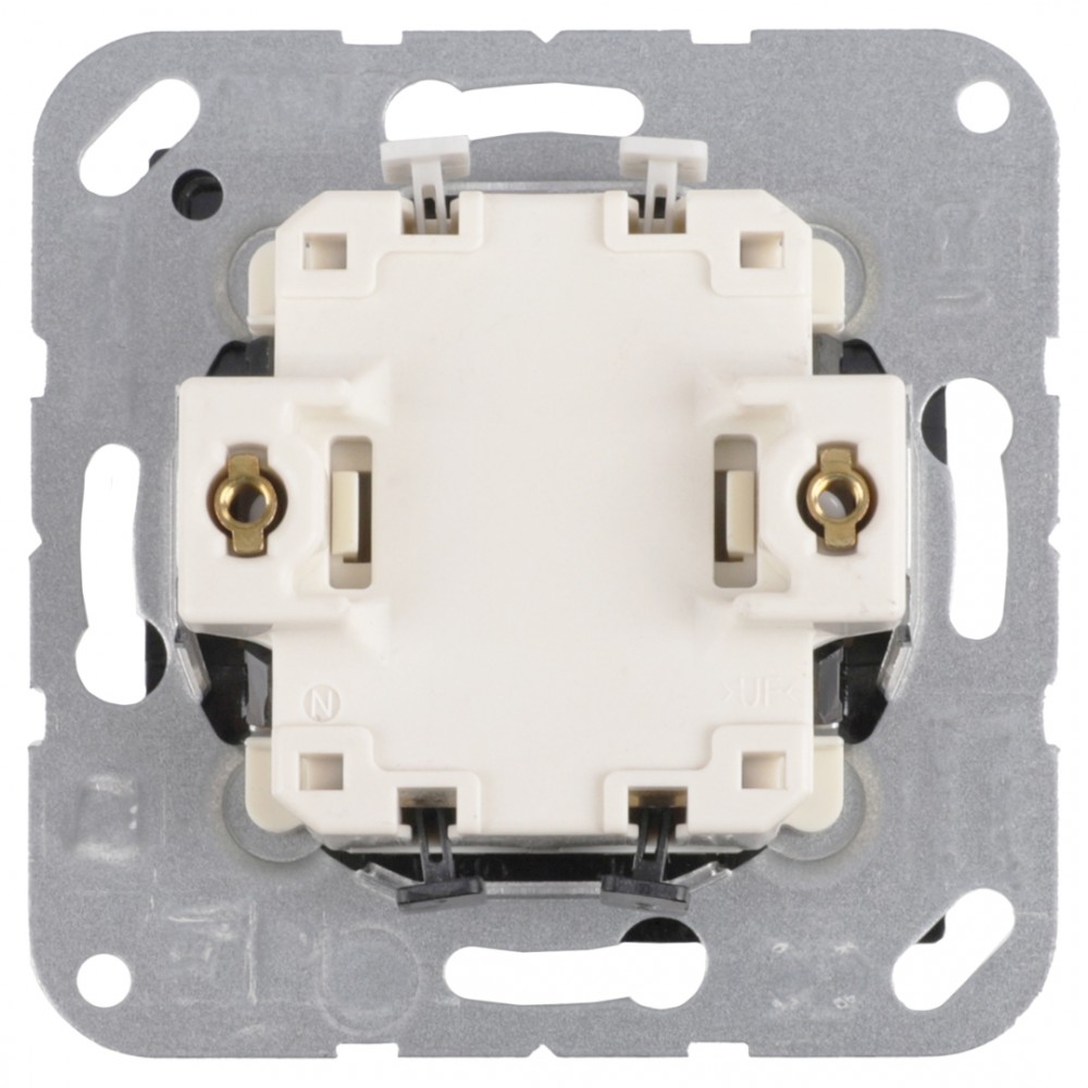 Jung AS500 schakelaar inbouw - kruis - polarwit