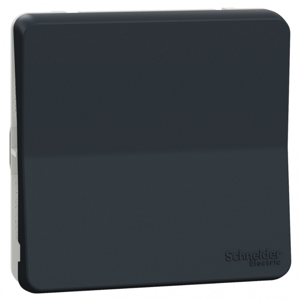 Schneider Mureva Styl schakelaar inbouw - spatwaterdicht - wissel - IP55 - 71 x 71 x 40 mm - antraciet