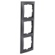 Berker S1 afdekraam inbouw - 3-voudig - antraciet