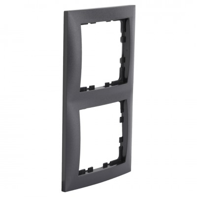 Berker S1 afdekraam inbouw - 2-voudig - antraciet