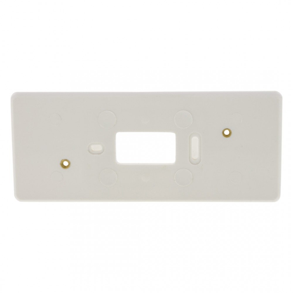 montageplaat met felsmoer - m4 - 3-voudig - polarwit