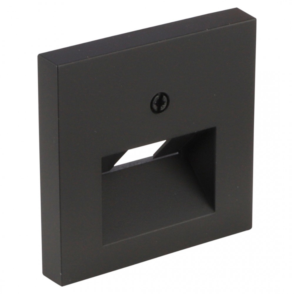 Gira E2 centraalplaat telefoon/data - 2 x 8-polig - zwart