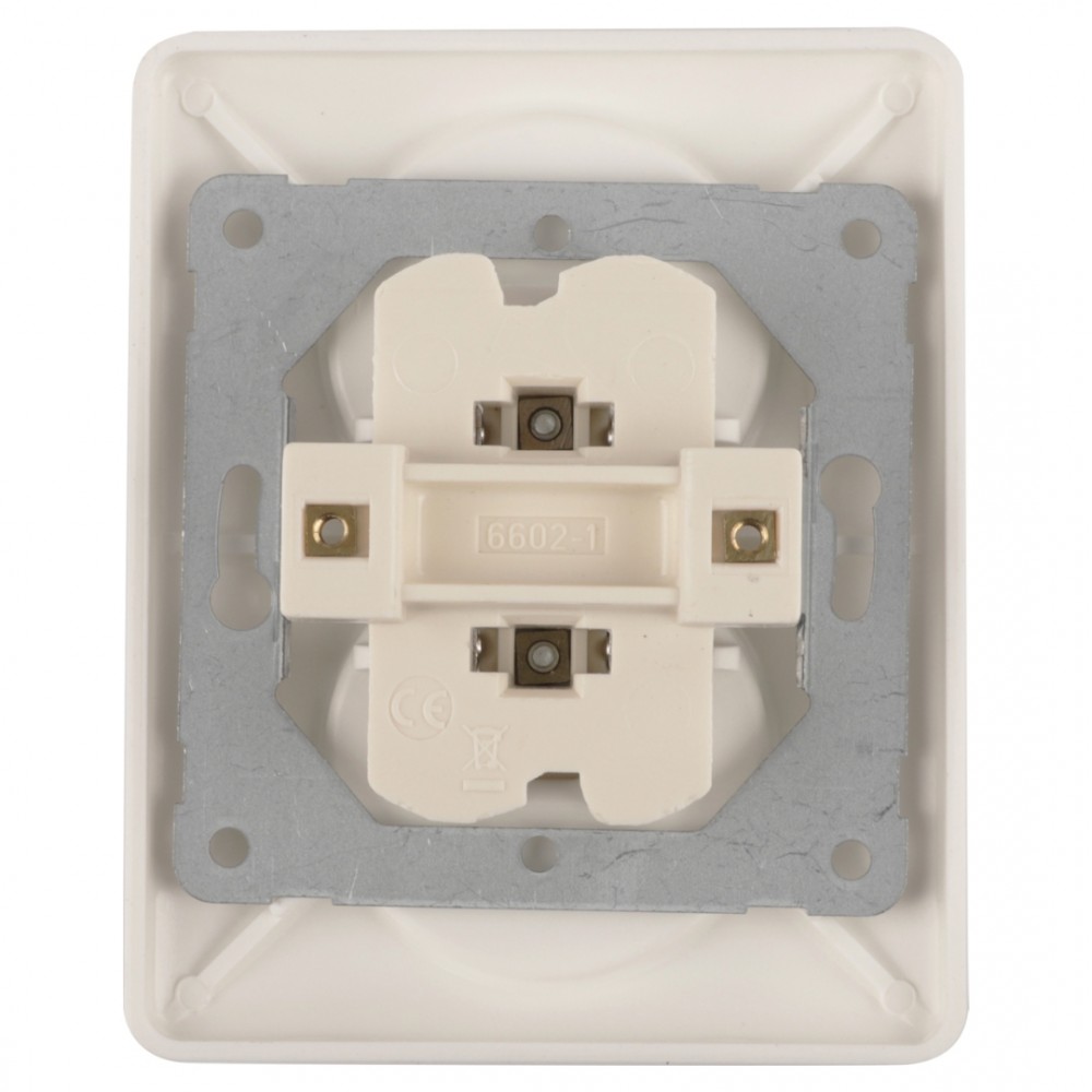 Peha Standard contactdoos inbouw - 2-voudig - polarwit