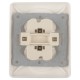 Peha Standard contactdoos inbouw - 2-voudig - polarwit