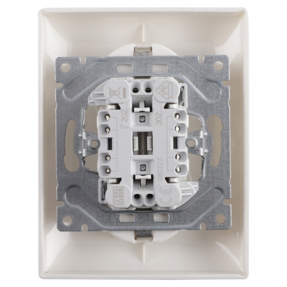 Busch-Jaeger Balance contactdoos inbouw - 2-voudig - randaarde - polarwit