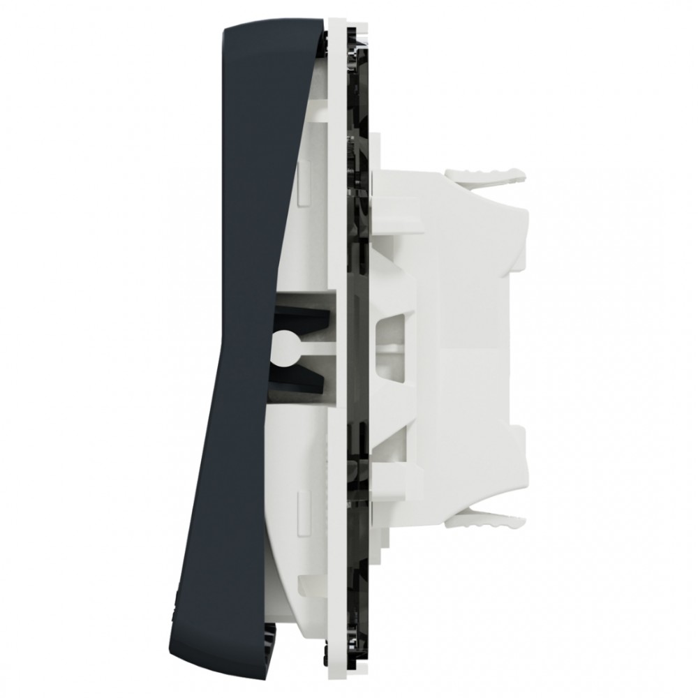 Schneider Mureva Styl schakelaar inbouw - spatwaterdicht - wissel - IP55 - 71 x 71 x 40 mm - antraciet