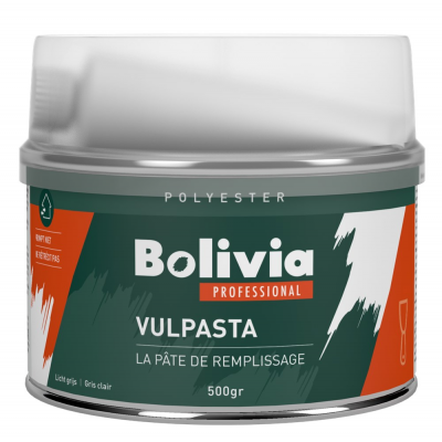 Bolivia U2 Polyesterplammuur Vulpasta grijs 500 gram