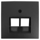 Berker S1 centraalplaat telefoon/data - 2 x 8-polig - antraciet