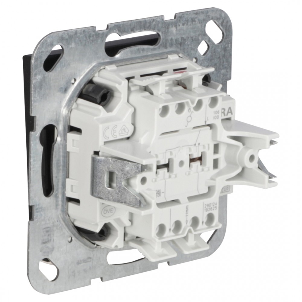 Gira E2 schakelaar inbouw - wissel - zwart