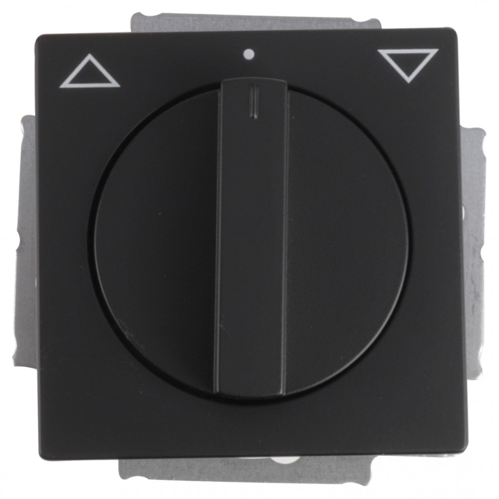 Busch-Jaeger Future Linear schakelaar inbouw - jaloezie - zwart