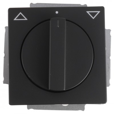 Busch-Jaeger Future Linear schakelaar inbouw - jaloezie - zwart