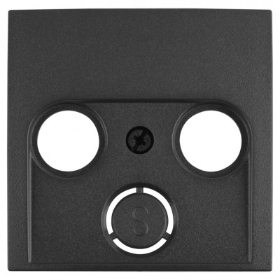 Berker S1 centraalplaat radio/tv - antraciet