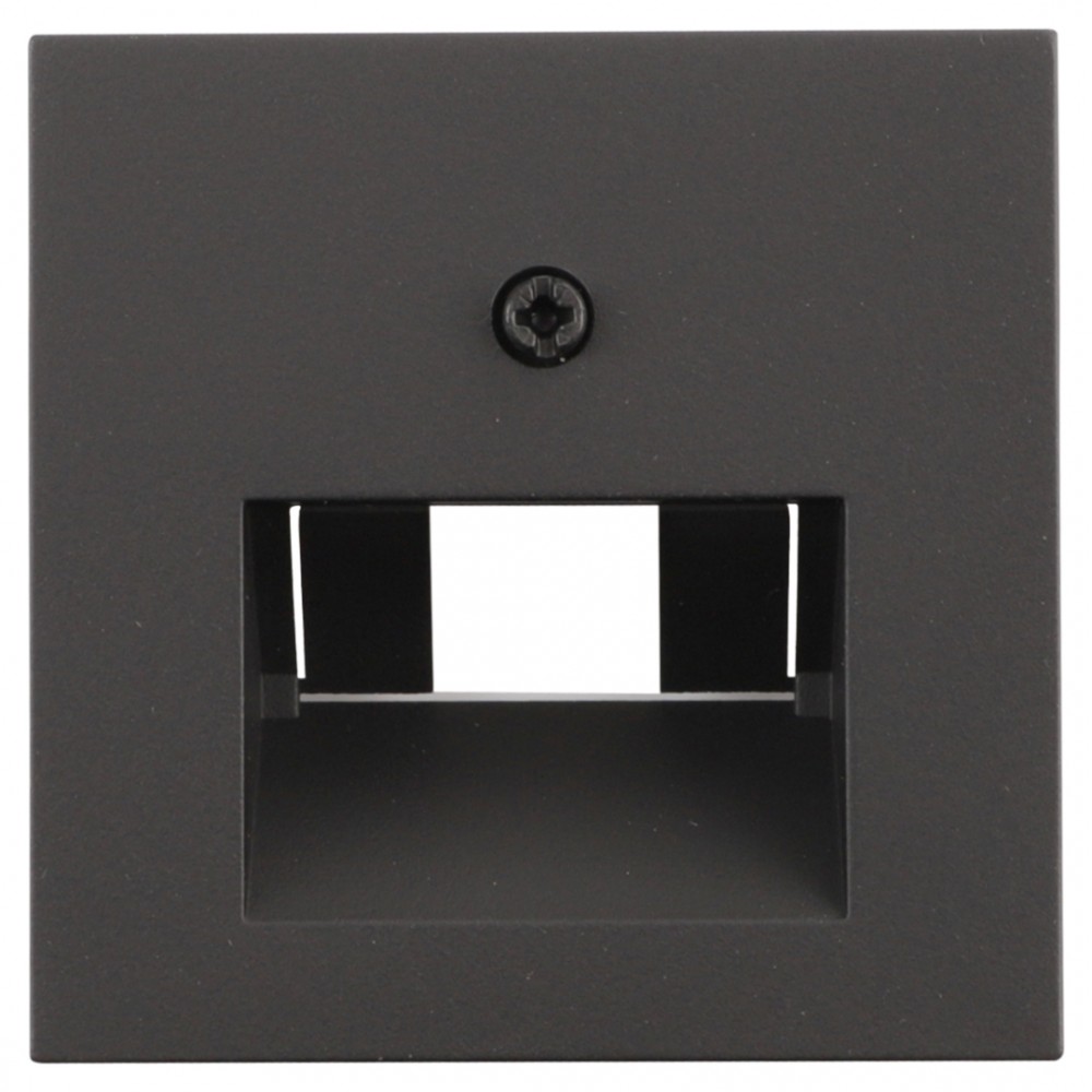 Gira E2 centraalplaat telefoon/data - 2 x 8-polig - zwart