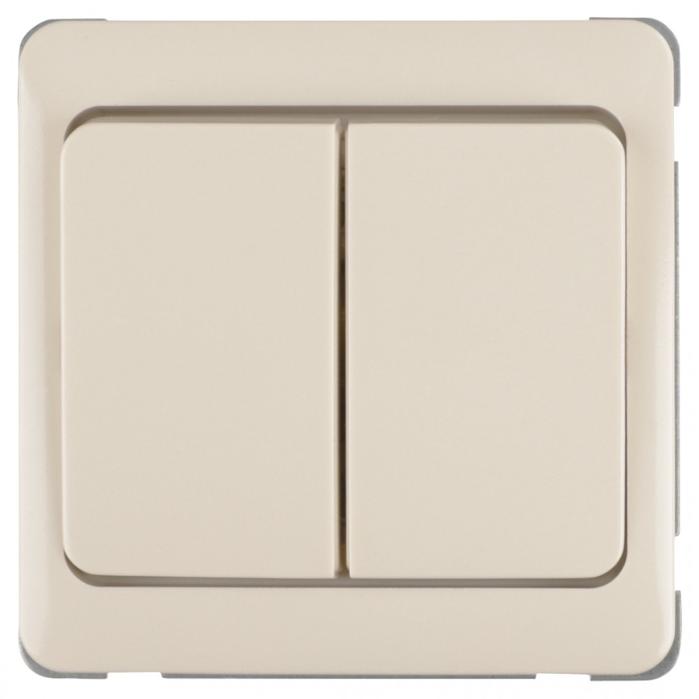 Peha Standard schakelaar inbouw - wissel/wissel - crème