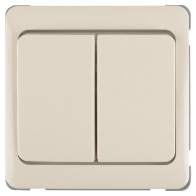Peha Standard schakelaar inbouw - wissel/wissel - crème