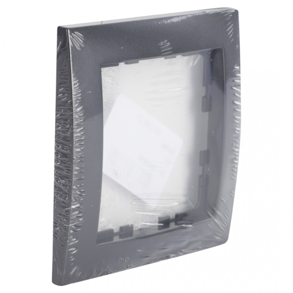 Berker S1 afdekraam inbouw - 1-voudig - antraciet