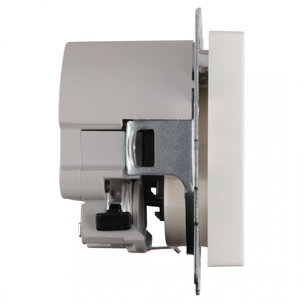 Gira System 55 contactdoos inbouw - 1-voudig - USB A/C - polarwit