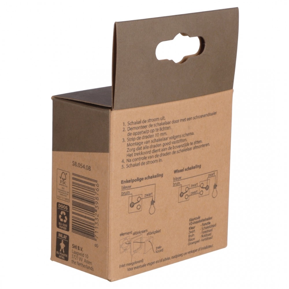 Busch-Jaeger Balance schakelaar trek/wissel - polarwit