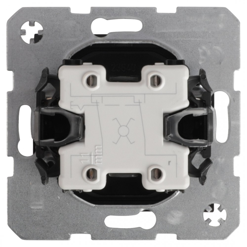 Berker S1 schakelaar inbouw - kruis - antraciet