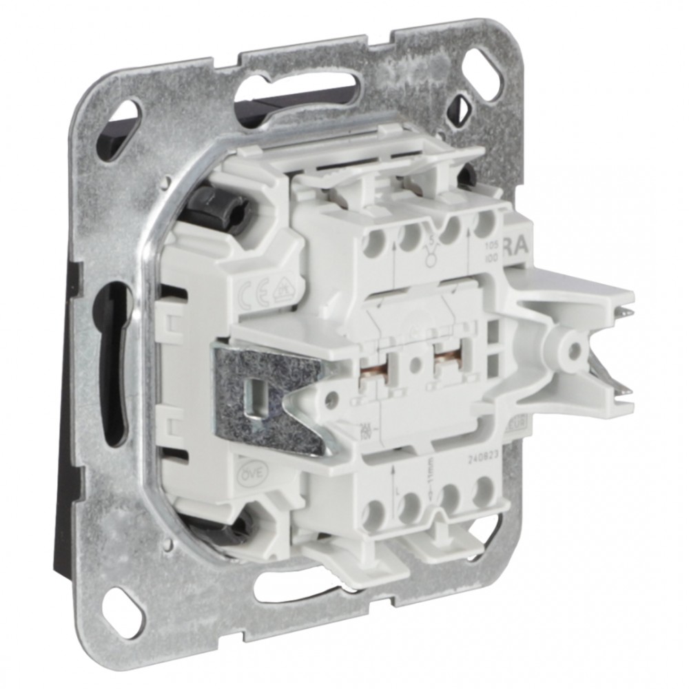 Gira E2 schakelaar inbouw - serie - zwart