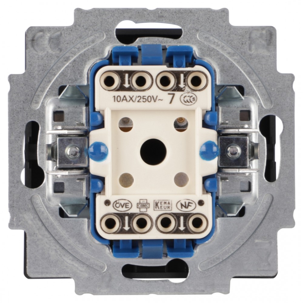 Busch-Jaeger Future Linear schakelaar inbouw - kruis - zwart