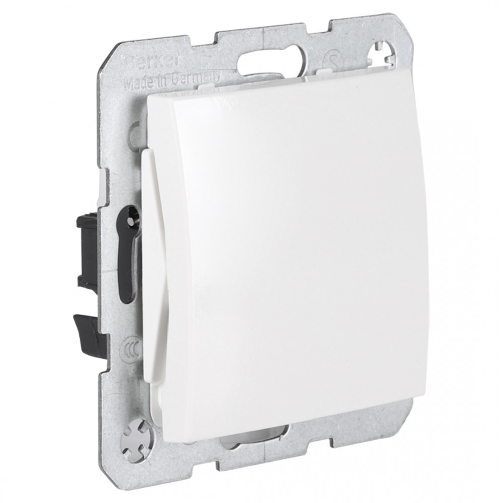 Berker S1 schakelaar inbouw - impuls - maakcontact - polarwit