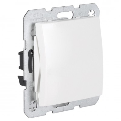 Berker S1 schakelaar inbouw - impuls - maakcontact - polarwit