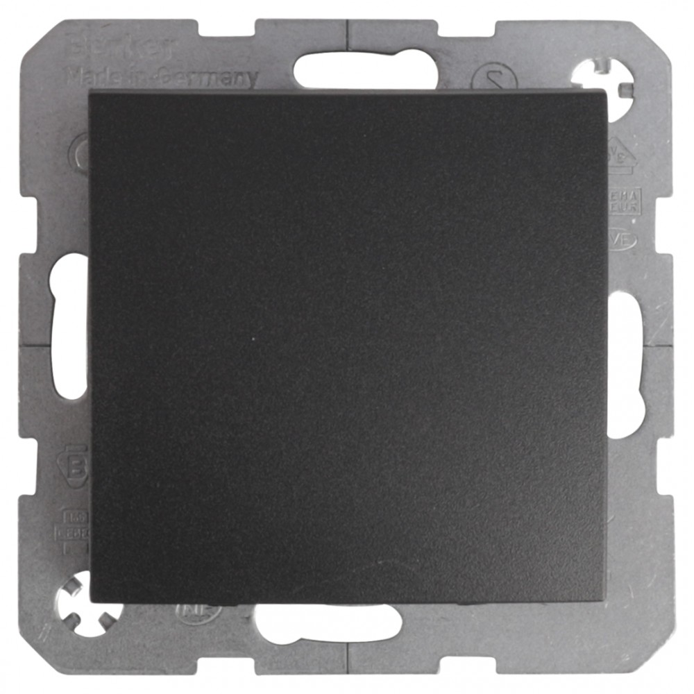 Berker S1 schakelaar inbouw - kruis - antraciet