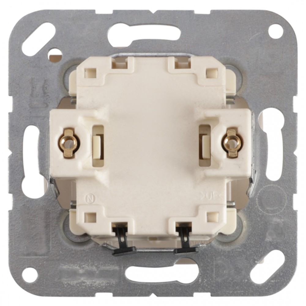 Jung AS500 schakelaar inbouw - impuls - 1-polig - maakcontact - polarwit