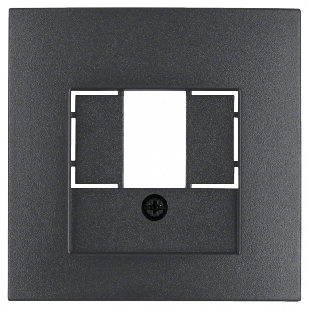 Berker S1 centraalplaat TAE/USB - antraciet