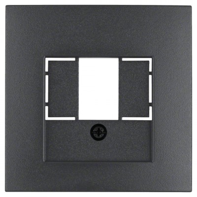 Berker S1 centraalplaat TAE/USB - antraciet