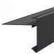 Roval Standaard aluminium daktrim 45 x 45 mm lengte 250 cm zwartgrijs RAL7021