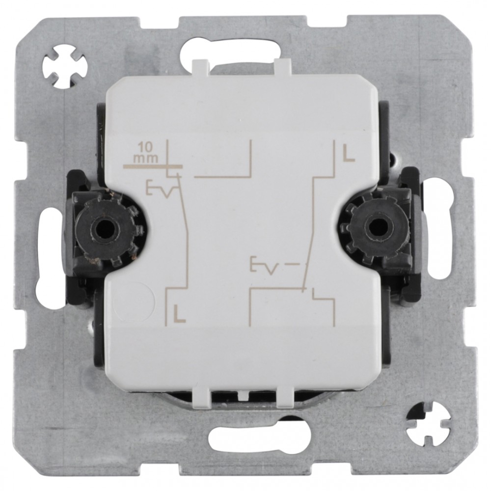 Berker S1 schakelaar inbouw - wissel/wissel - antraciet