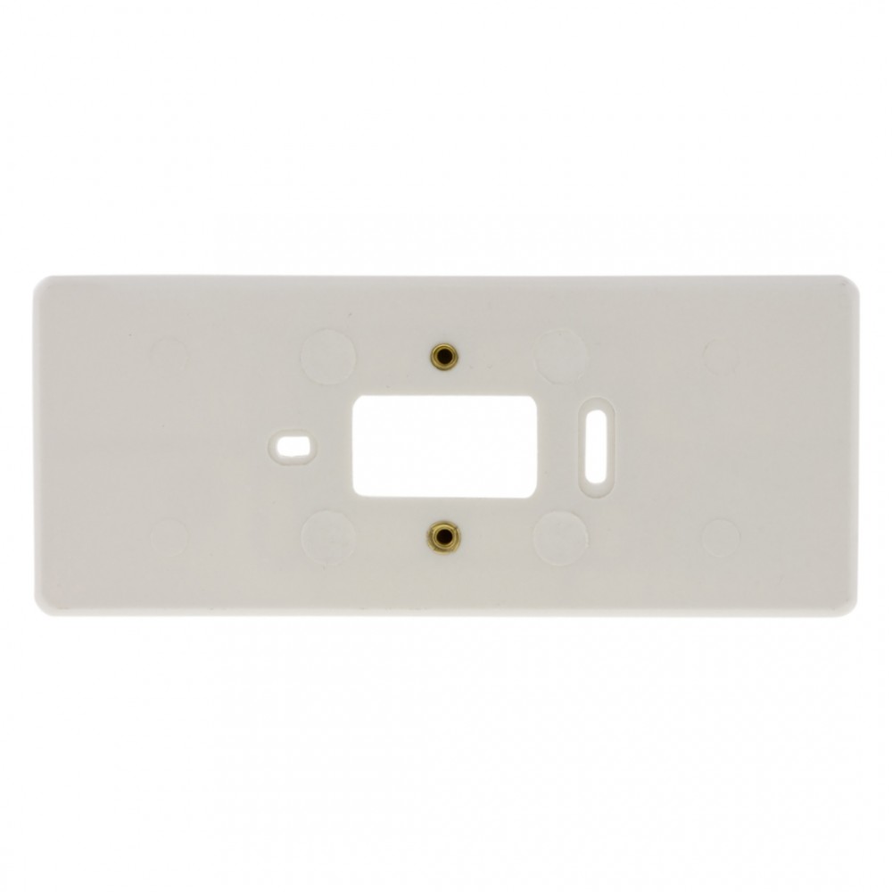 montageplaat met felsmoer - m4 - 3-voudig - polarwit