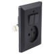 Q-Link combinatie inbouw - serie - met schakelaar - zwart
