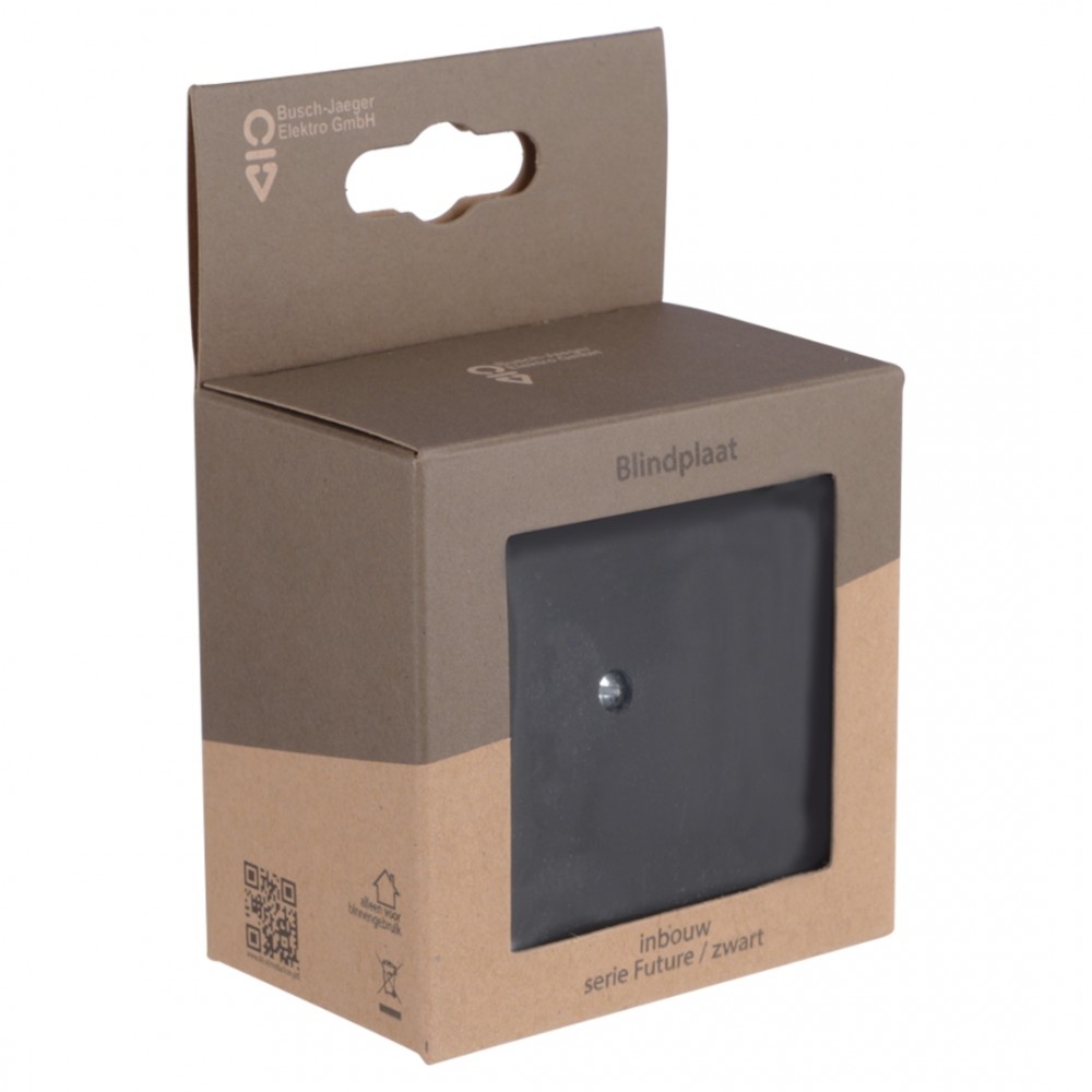 Busch-Jaeger Future Linear blindplaat inbouw - zwart