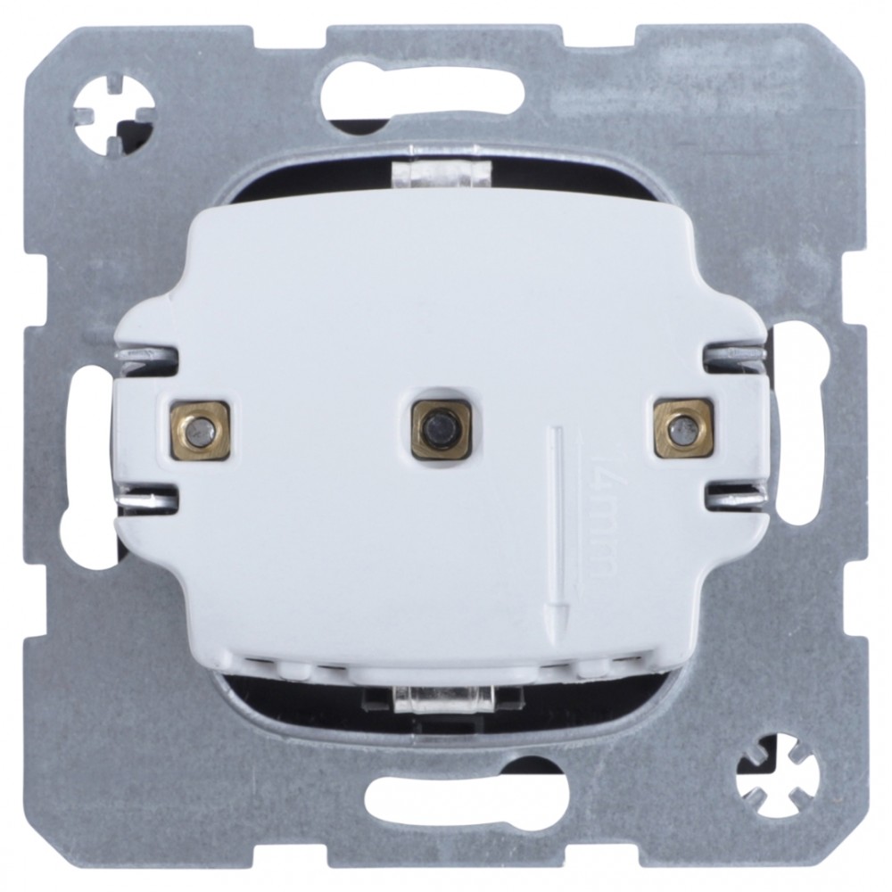 Berker S1 contactdoos inbouw - 1-voudig - randaarde - antraciet