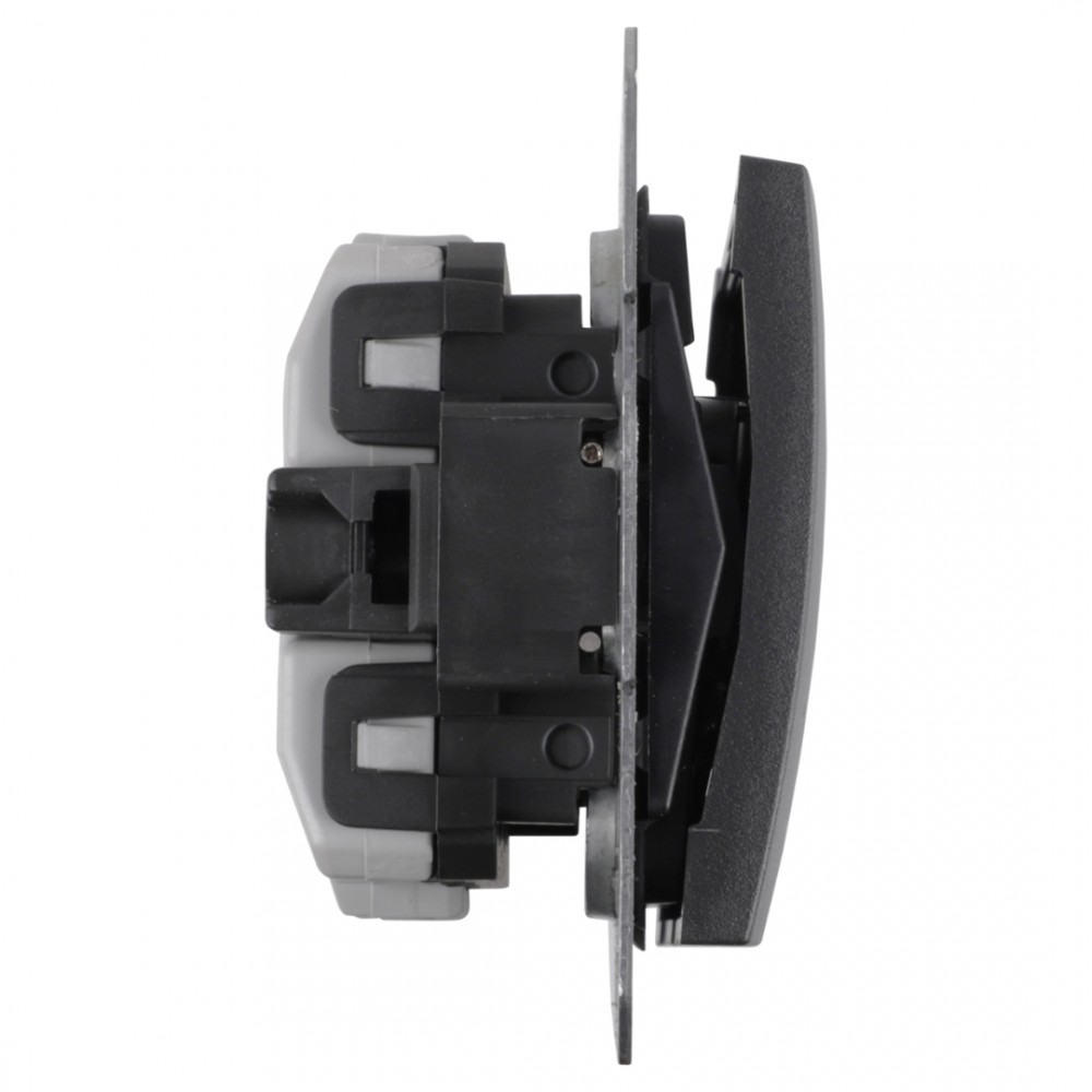 Berker S1 schakelaar inbouw - wissel/wissel - antraciet