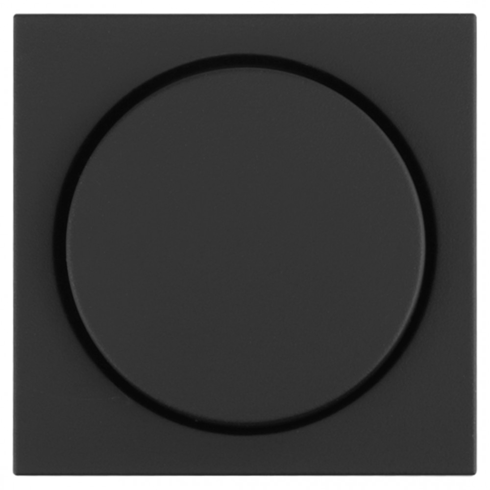 Gira E2 centraalplaat met knop dimmer - zwart