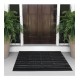 Outdoor king rubbermat met borstel 75x45cm zwart