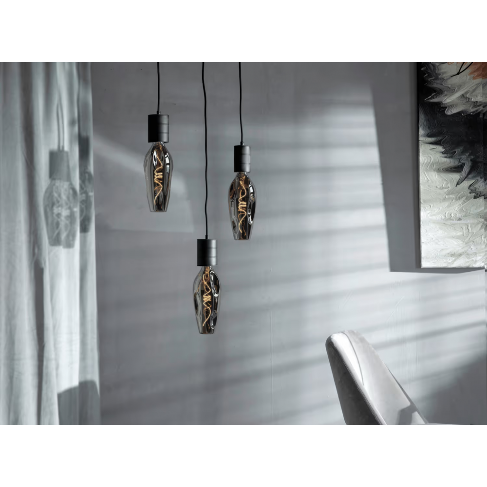 Calex XXL Barcelona LED Lamp Titanium - E27 - 4W - Dimbaar