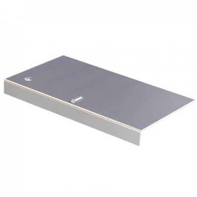 Roval Standaard klangen verbindingsplaat daktrim 45 mm zwartgrijs RAL7021