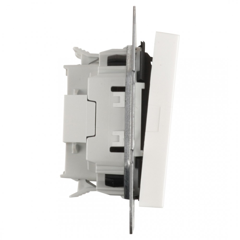 Gira System 55 schakelaar inbouw - kruis - polarwit