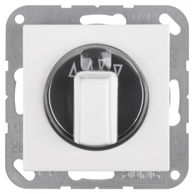 Jung AS500 schakelaar jaloezie - inbouw - polarwit