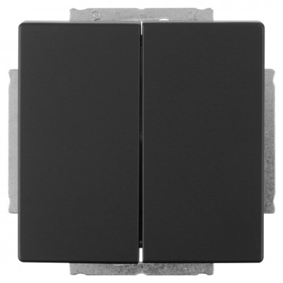 Busch-Jaeger Future Linear schakelaar inbouw - wissel/wissel - zwart