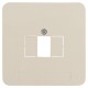 Peha Standard centraalplaat TAE/USB - crème