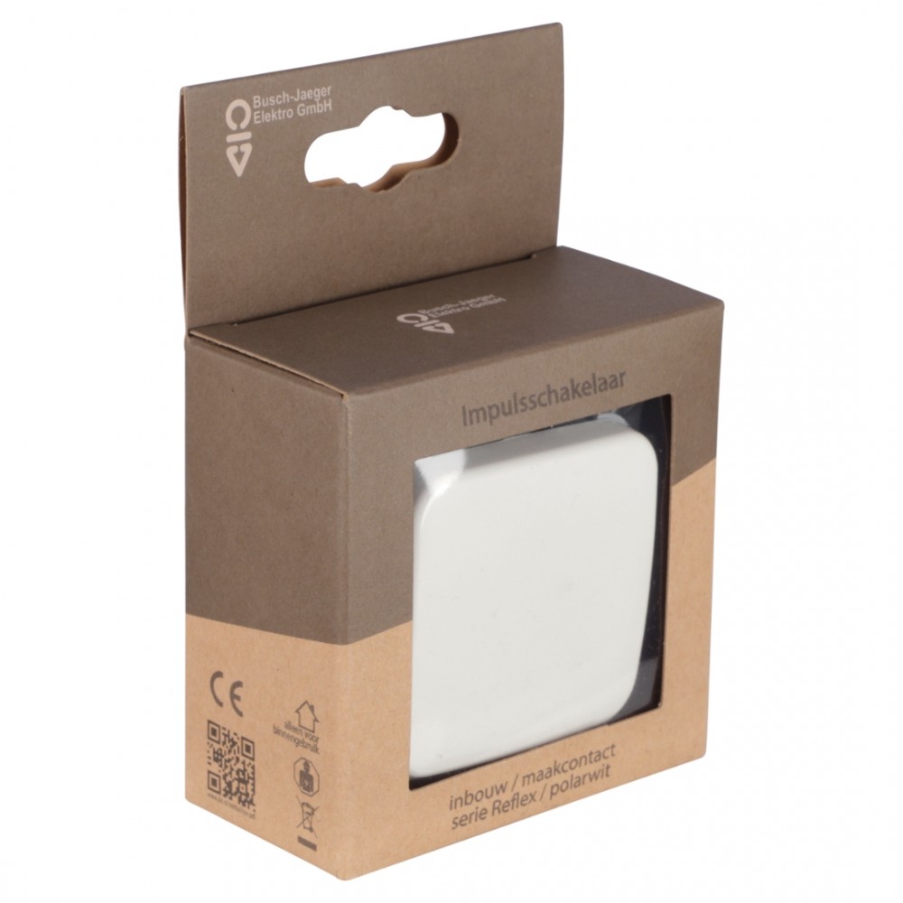 Busch-Jaeger Reflex schakelaar inbouw - impuls - maakcontact - polarwit