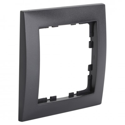 Berker S1 afdekraam inbouw - 1-voudig - antraciet